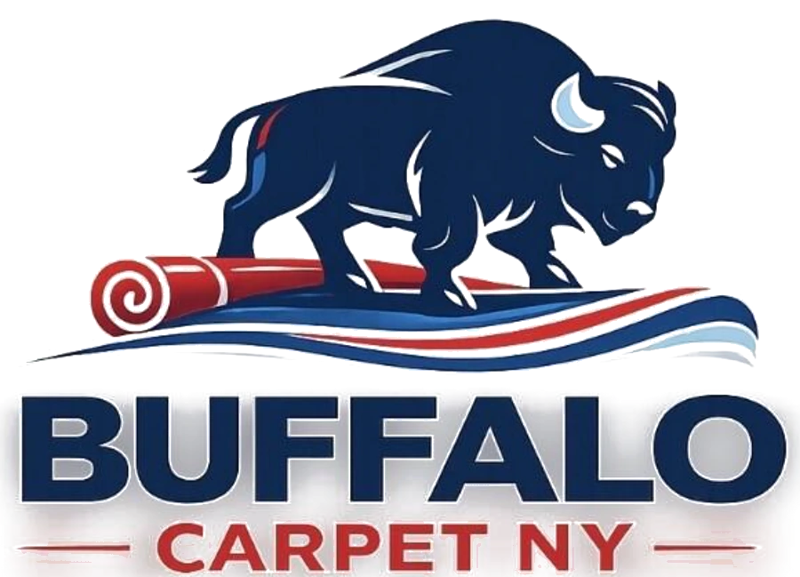 Buffalo Carpet NY logo, carpet cleaning and water damage restoration in Buffalo, NY